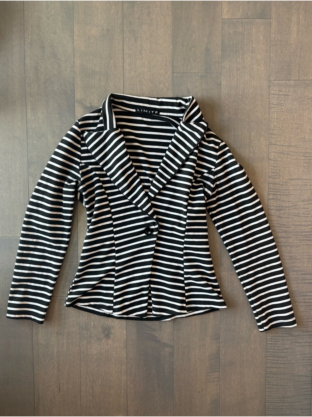 Black & White Striped Blazer